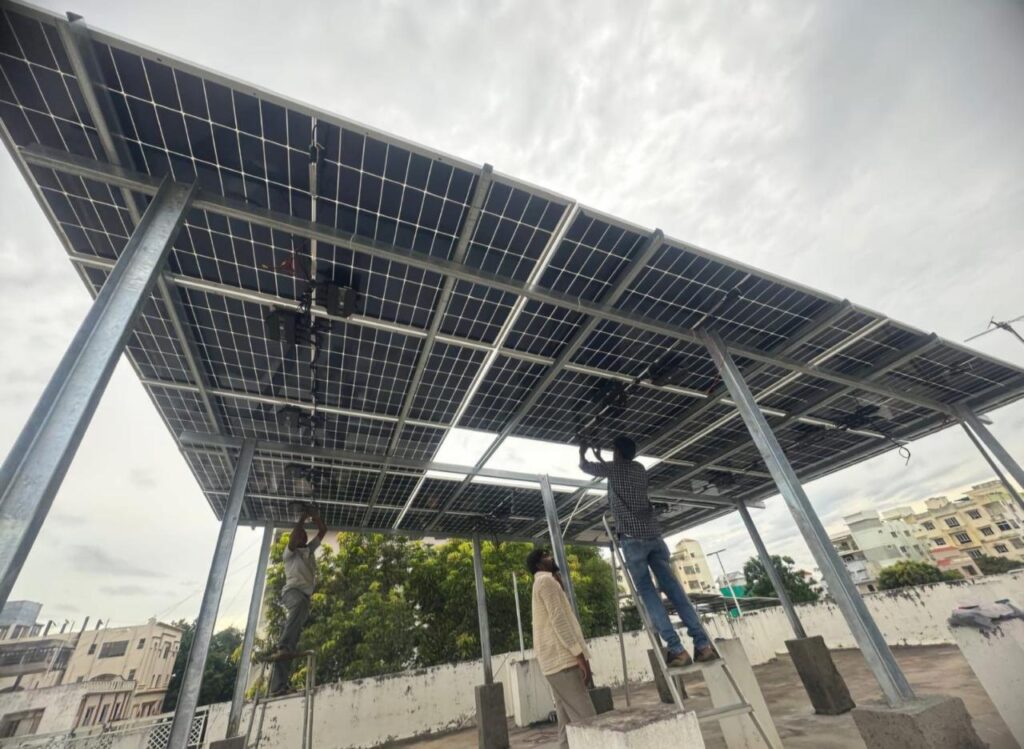 Solar panel installation in Kakinada